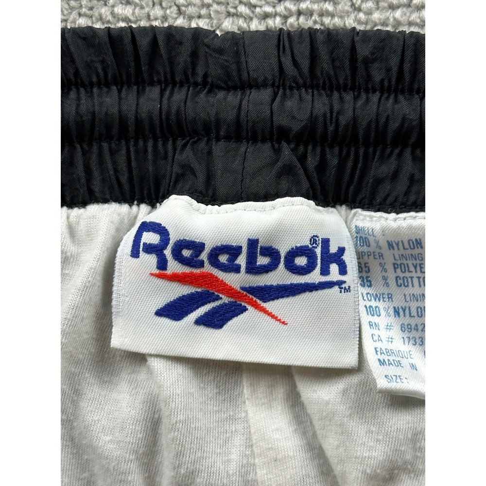 Vintage Reebok Track Pants Men‎ S Black Colorblock Shell Sporty Activewear Y2K - Picture 3 of 8